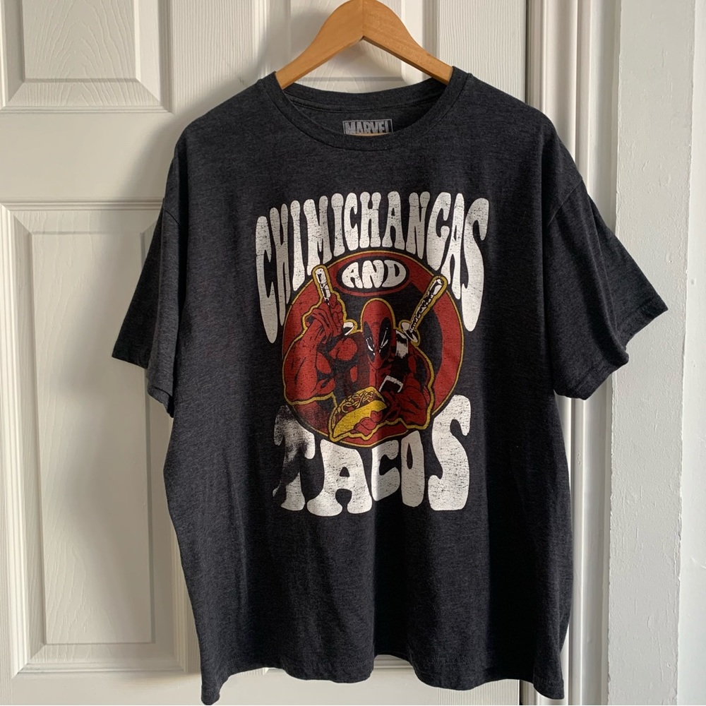 Marvel Deadpool Chimichangas and Tacos T-Shirt